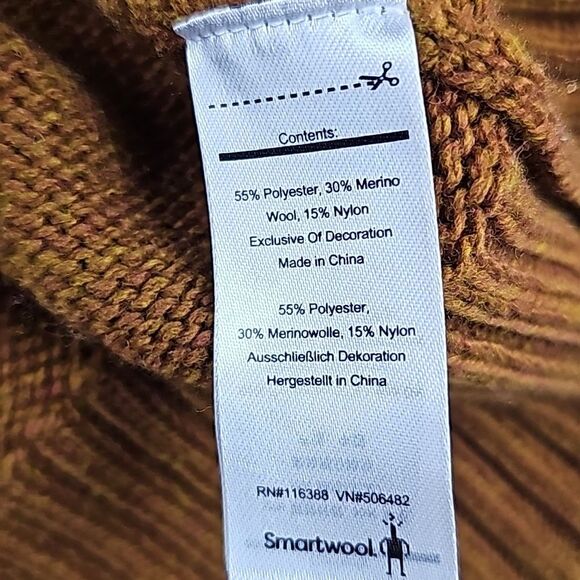 Smartwool NWT Women's Cozy Lodge Boyfriend Cardigan in‎ Acorn Heather Medium - Picture 8 of 10